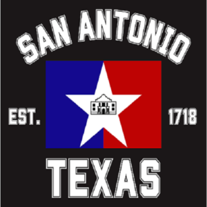 San Antonio Texas Est 1718 Black